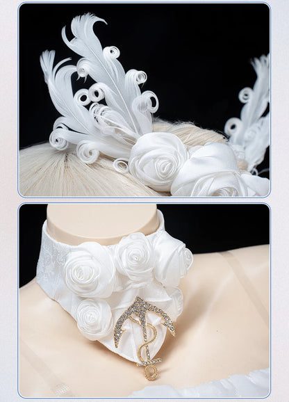 PRE SALE UWOWO Janus Cosplay Game Azurr Lanee Janus Oath Wedding Dress Bride Cosplay Costume Halloween Costume