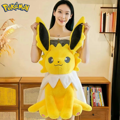 45/60/80CM Big Size Pokémon Jolteon Plushies ‌Vaporeon Cartoon Anime Stuffed Ornament Comfortable Soft Doll Children's Toy Gift