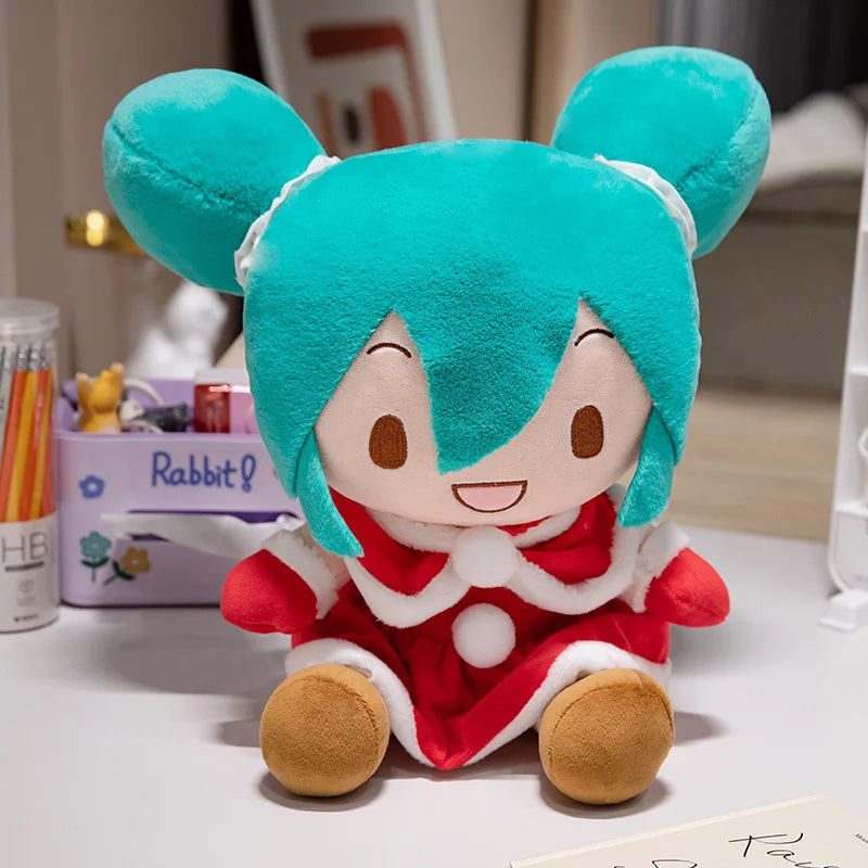 Lovely Hatsune Miku Fufu Plush Toys Preciality Classic Deep Sea Collection SEGA Hatsune Miku Stuffed Doll  Kids Xmas Gifts