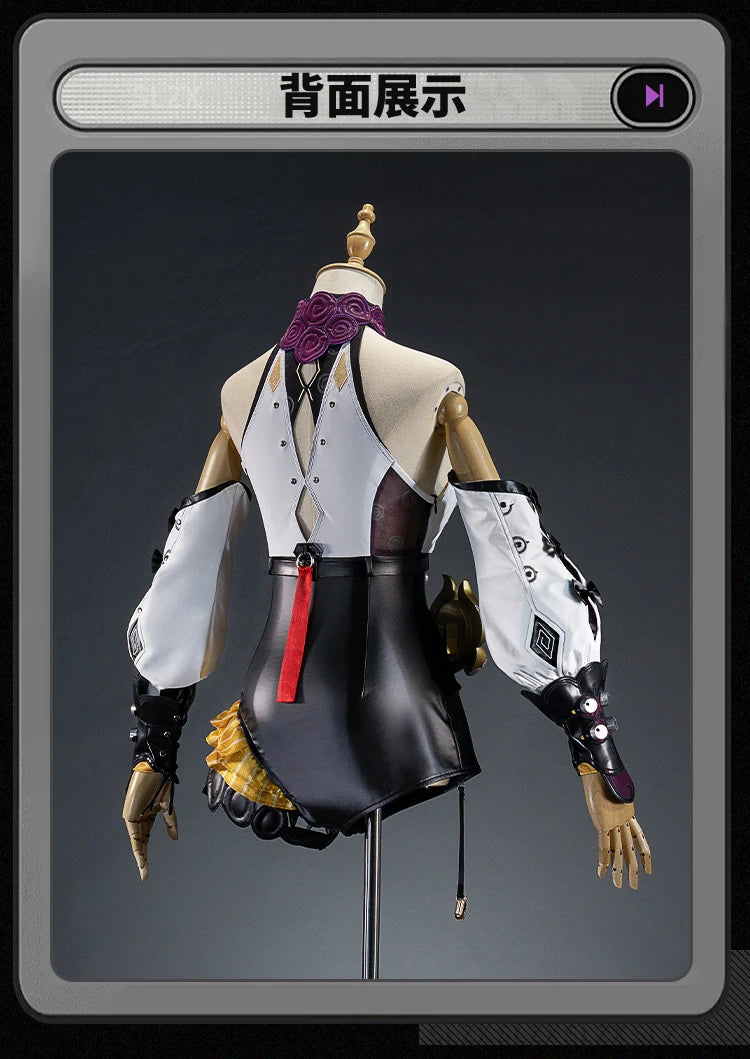 Zenless Zone Zero Yidhari Cosplay Costume Wig Uniform Bodysuit Hat Spook Shack Halloween Party for Women Girls Role Play Outfit