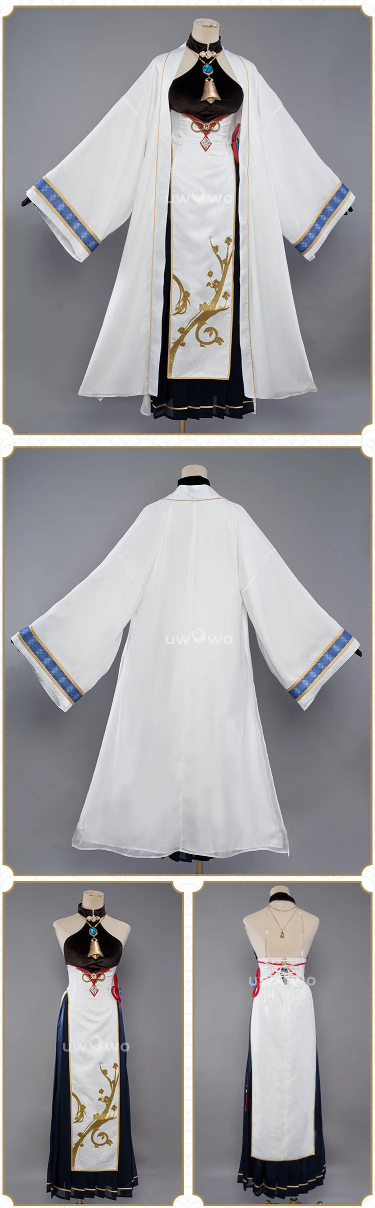 LAST BATCH UWOWO Genshin Impact Fanart Ganyu Cosplay Chinese Style Dress Traditional Clothing Liyue Cosplay Costume Cos Cosplay