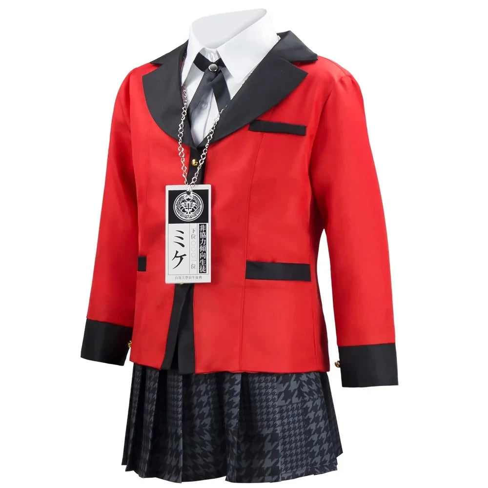 HOMCHEE TRENDS Jabami Yumeko Cosplay Set Adult Cotton Polyester