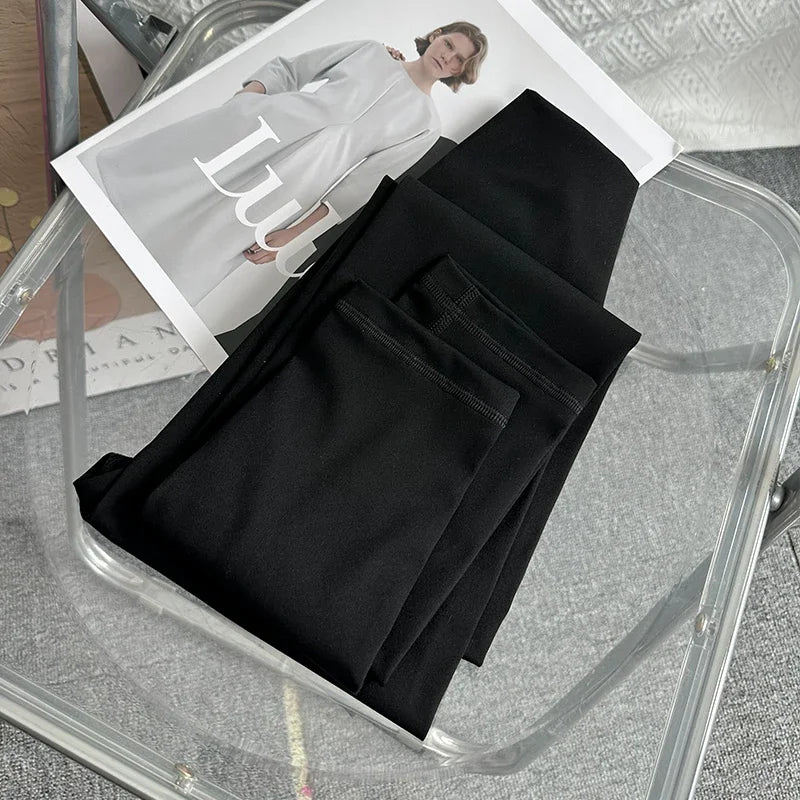 Women High Waist Seamless Breathable Yoga Pants Naked Feeling Leggings for Gym Running Cycling - Style1Black / S