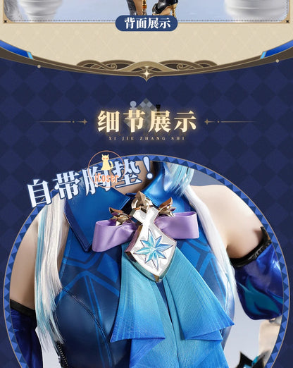Honkai Star Rail Cerydra Cosplay Costume Wig Dress Uniform Headwear Game Outfit Halloween Party for Women Girls Role Play Props