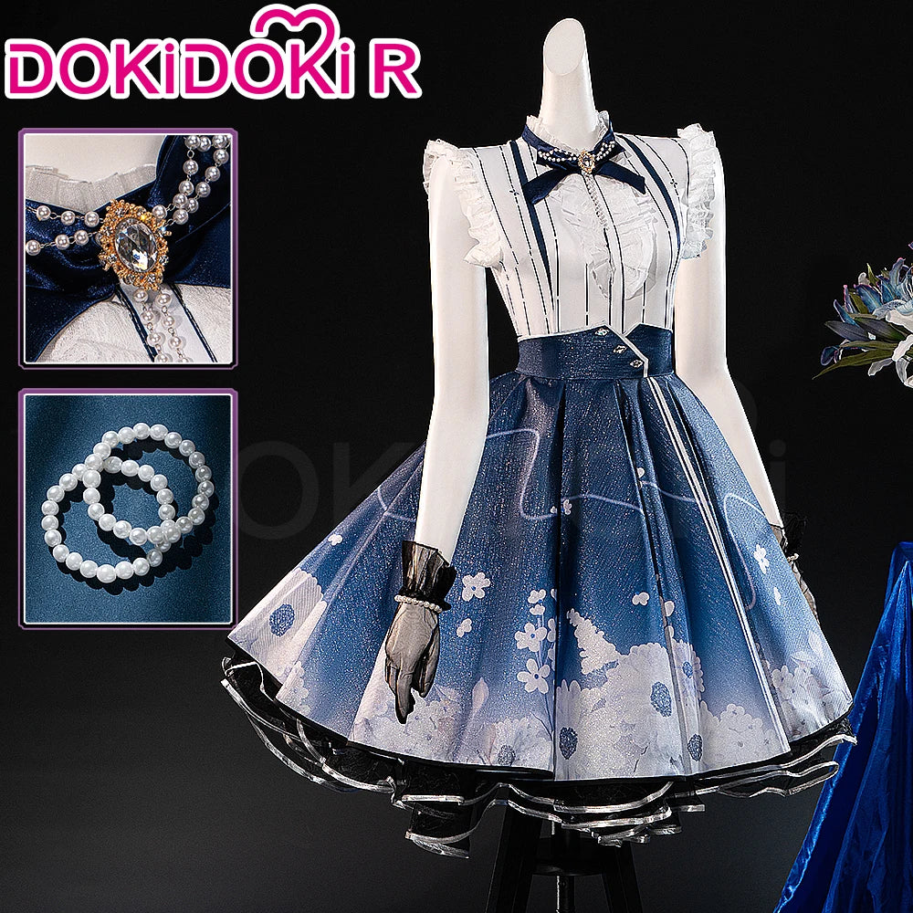 IN STOCK Nikki Cosplay Costume Game Infinity Nikki【S-3XL】DokiDoki-R Women Cute Lolita Dress Floral Memory Plus Size