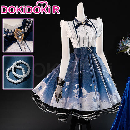IN STOCK Nikki Cosplay Costume Game Infinity Nikki【S-3XL】DokiDoki-R Women Cute Lolita Dress Floral Memory Plus Size