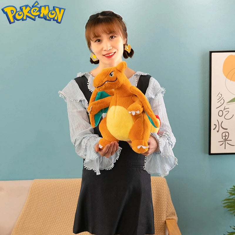 35/45/60CM Big Size Pokemon Charizard Plush Cartoon Anime Plushies Soft Doll Pillow Kawaii Stuffed Plushie Ornament Gift for Kid