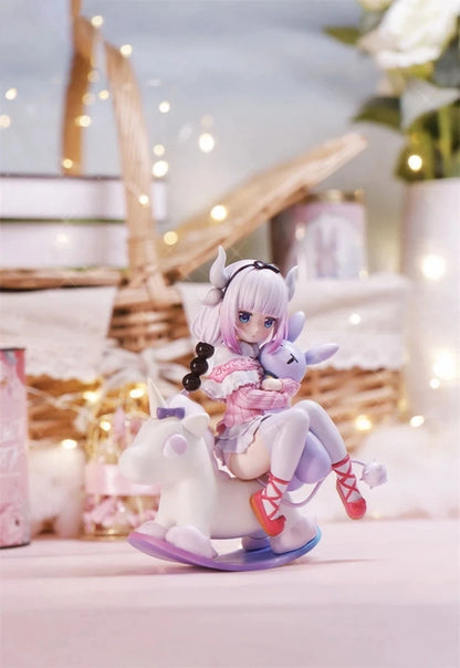 14CM Cute Kobayashi Kanna Kamui Anime Miss Kobayashi's Dragon Maid Trojan Horse Action Figure PVC KannaKamui Model Toy Gift