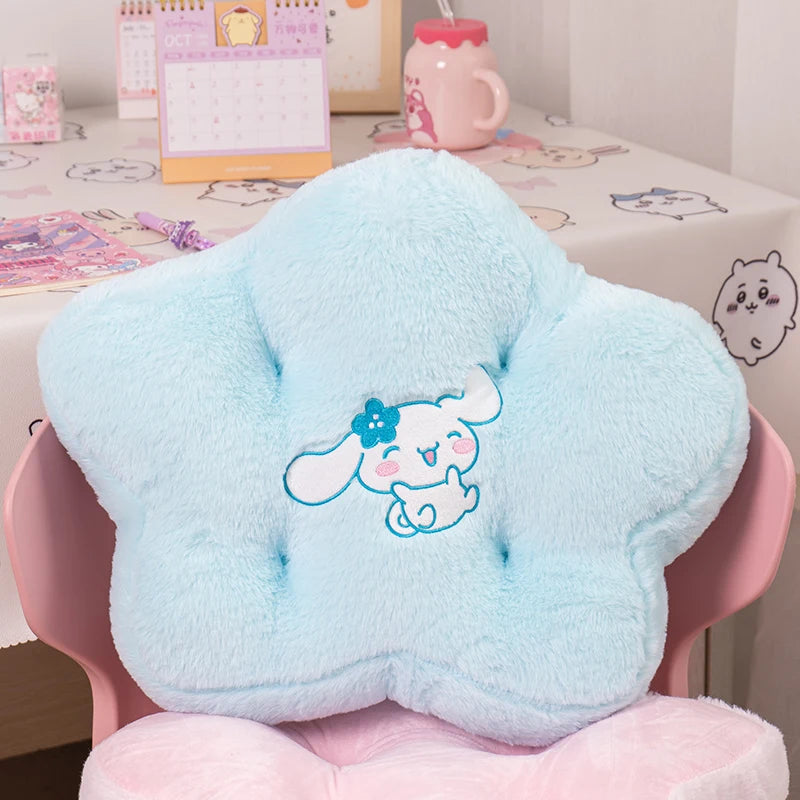 Sanrio Thickened Sitting Cushion Chair Floor My Melody Cinnamoroll Seat Cushion Cartoon Japanese Style Back Cushion Girl