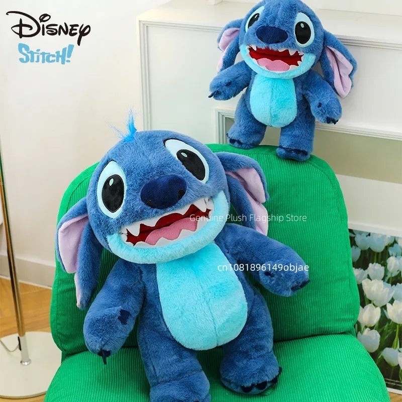 60cm Big Size Disney Stitch Cartoon Anime Plush Stuffed Doll Room Decoration Peluche Pillow Kawaii Plushies Ornaments Gifts