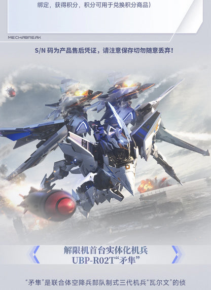 MechaBREAK x Moshow Progenitor Effect Break Striker Model Falcon UBP-R02T Illustrious Class Action Figure 1/100 Scale