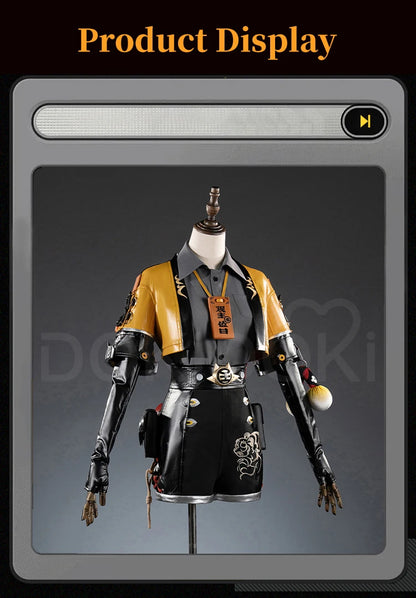 Ju Fufu Cosplay Costume Game Zenless Zone Zero DokiDoki-R ZZZ Women Suit Ju Fufu Tiger Cosplay Halloween Tail Ears