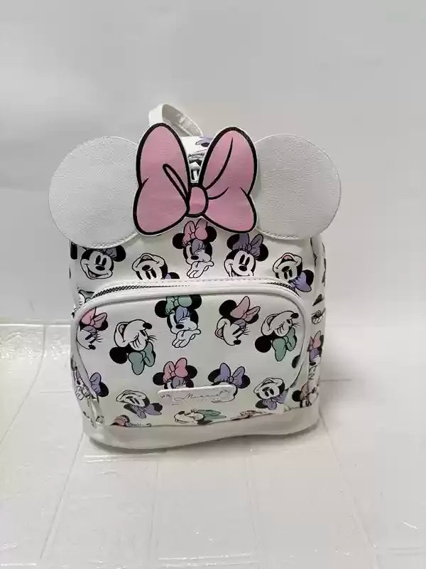 New Disney Bag Cute Cartoon Disneyland Minnie Backpack Girl Mini Cartoon Casual Backpack Christmas Gift