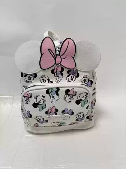 New Disney Bag Cute Cartoon Disneyland Minnie Backpack Girl Mini Cartoon Casual Backpack Christmas Gift