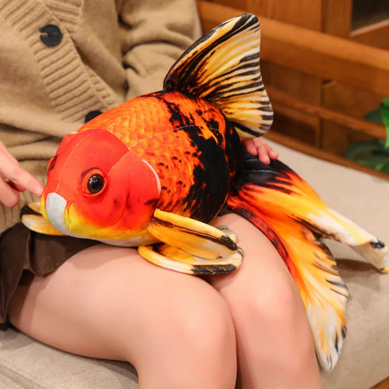 50cm Creative goldfish plush pillow Toy Simulation Fish Soft Plush cartoon Fake Fish Toy kawaii room decor kids gifts ﻿