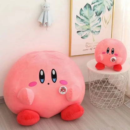 60cm Big Size Kirby Kawaii Cartoon Anime Plush Stuffed Doll Room Plushies Pillow Ornaments Cute Peluche Children's Holiday Gifts