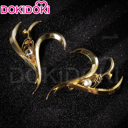 IN STOCK Rumii Miraa Zoeyy Cosplay Earrings DokiDoki Metal Headwear Earrings Rumii Headdress Halloween Cosplay Accessories