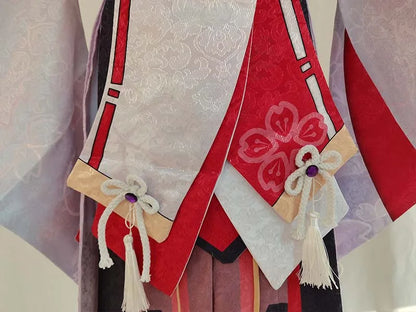 HOMCHEE TRENDS Genshin Impact Yae Miko Cosplay Set Adult Cotton Polyester