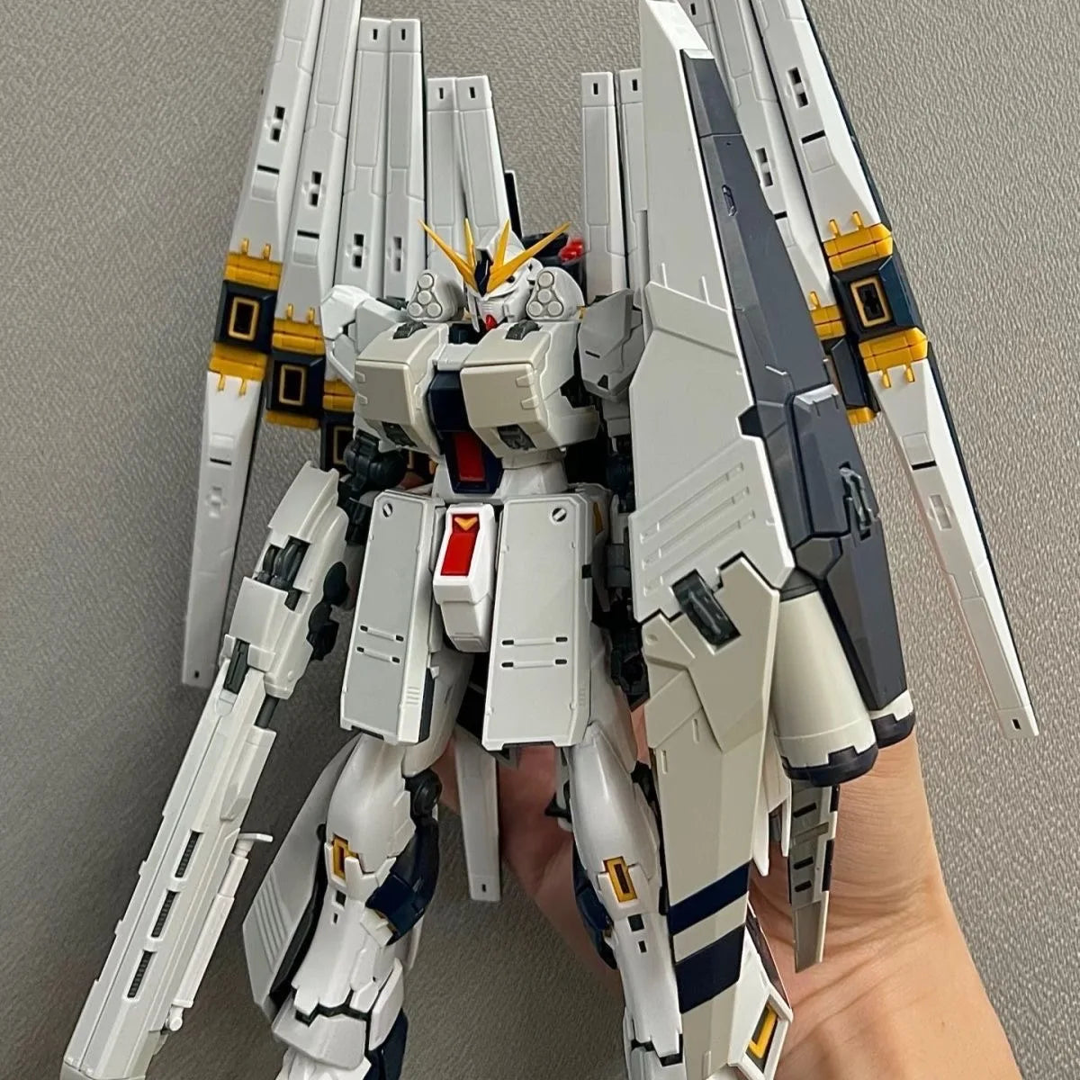 In Stock GAOGAO Model RX-93 V HWS RG 1/144 Double Funnel Assembly Model Kit Toy Action Figures Plastic Model Kit Gift