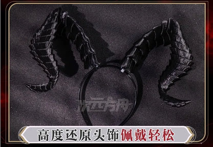 iCoser Wuthering Waves Zani Cosplay Costume Wig Uniform Headwear Tail Earrings Rinascita Halloween Party for Women Carnival Prop