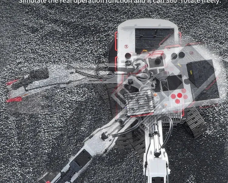 Huina 1594 22 Channels Large Remote Control Excavator 1/14 Electric Heavy Duty RC Excavator for Children Toys Model