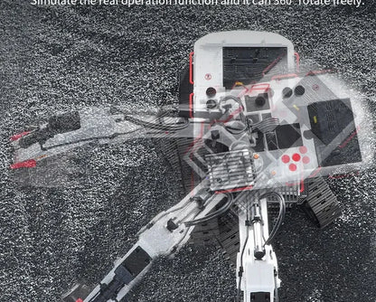 Huina 1594 22 Channels Large Remote Control Excavator 1/14 Electric Heavy Duty RC Excavator for Children Toys Model