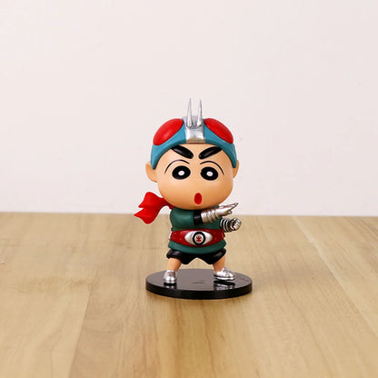 New 8cm Crayon Shin-chan Cos Anime Game Characters Action Figure Anime Figurine Pvc Collection Model Toys Kids Gifts ﻿