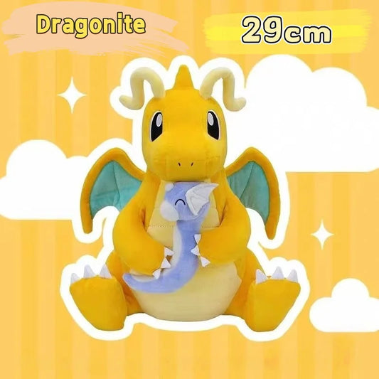 Pokemon Pikachu Plush A Late Bloomer Dragonite Doll Tyranitar Larvitar Toy Pupitar Dratini  Dragonair Soft Gift For Children