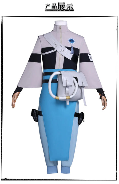 Anime Gachiakuta Zanka Nijiku Cosplay Costume Wig Uniform Earrings Akuta Cleaners Halloween Party for Women Men Carnival Props