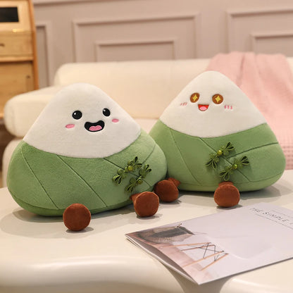 Dragon Boat Festival Plush Toy Kawaii Rice Dumpling Pillow Cushion Cute Chinese Knotting Decor Green Bag Pendant