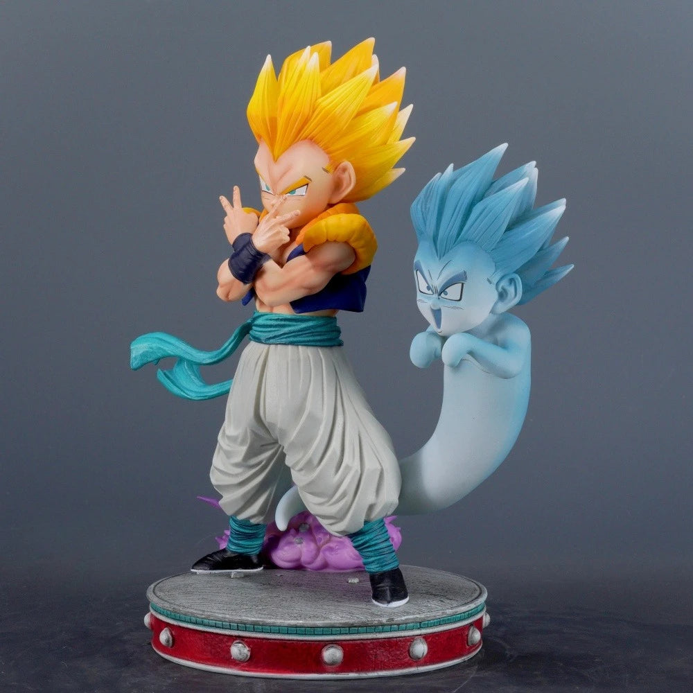 24cm Anime Dragon Ball Gotenks PVC Action Figure Statue Desktop Ornament Model Toy Gift
