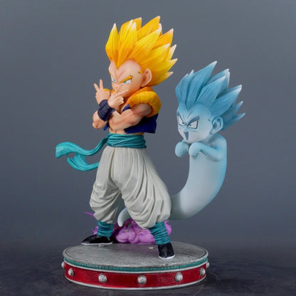 24cm Anime Dragon Ball Gotenks PVC Action Figure Statue Desktop Ornament Model Toy Gift