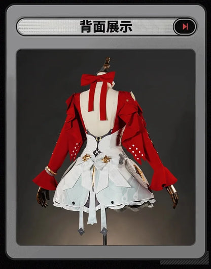 Astra Yao Cosplay Costume Wig Dress Zenless Zone Zero Uniform Headwear Earrings Stars of Lyra Halloween Party Women Girls Props