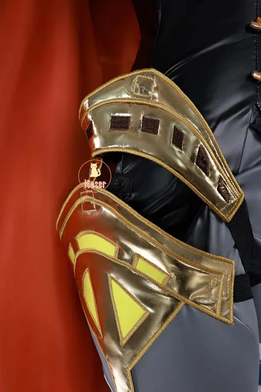 Genshin Impact Ineffa Cosplay Costume Wig Cloak Uniform Outfit Headwear Boom Boom Thunderwave Halloween Party for Women Girls