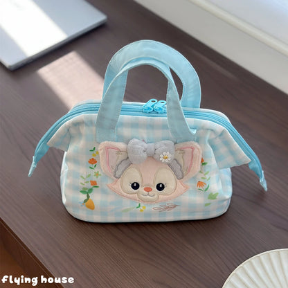 Adorable Linabell CookieAnn Thermal Lunch Bag Plush Insulated Tote Cute Handbag Bento Bag Kawaii Shopping Bag Gifts Girl