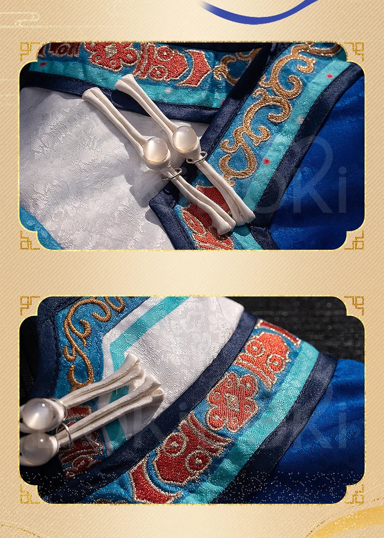 Heavy Frost Heroine Cosplay Costume Game Love and Deepspace DokiDoki-R Women Halloween Dress Heroine MC Blue Suit Sylus