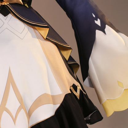 Genshin Impact Sandrone Cosplay Costume Wig Marionette Dress Uniform Headwear Eleven Fatui Harbingers Halloween Party for Women