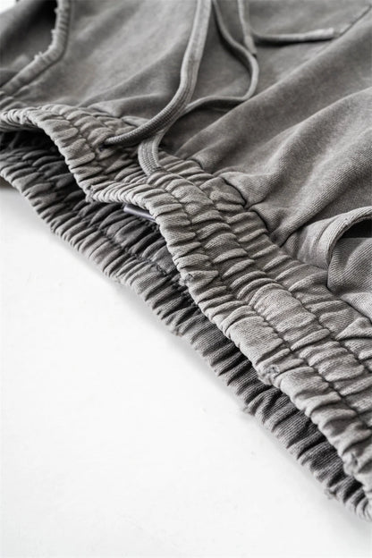 ZODF Retro 2024 Spring Men Washed Cotton Straight Pants Unisex Casual 330gsm Distressed Loose Trousers Brand Clothes HY0830