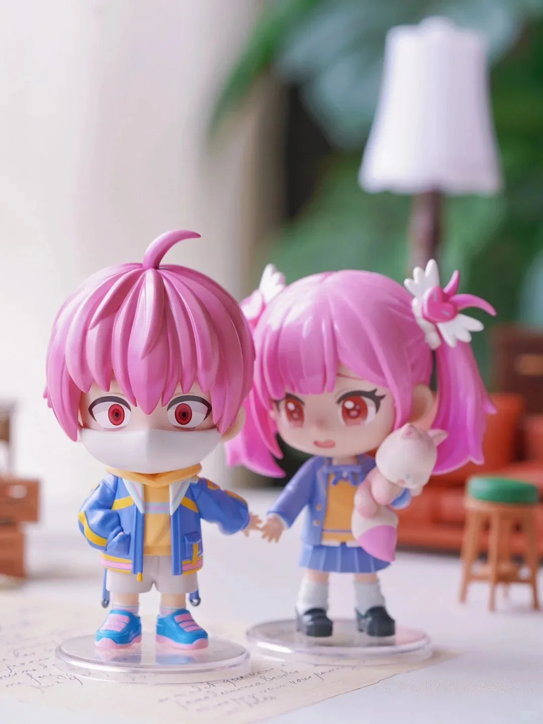 Link Click Season 2 Back In Time Series Cartoon Lu Guang Chen Xiaoshi Li Tianchen Li Tianxi Qiao Ling Figure Model Toy Kids Gift