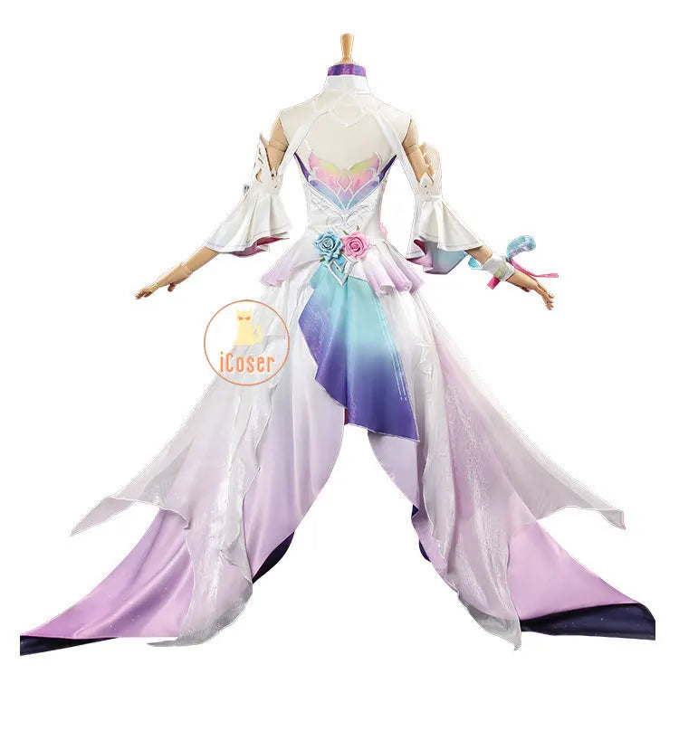 Honkai Star Rail Cyrene Cosplay Costume Wig Dress Headwear Earrings New Skin 5-star Outfit Elysia Amphoreus Halloween Women Girl