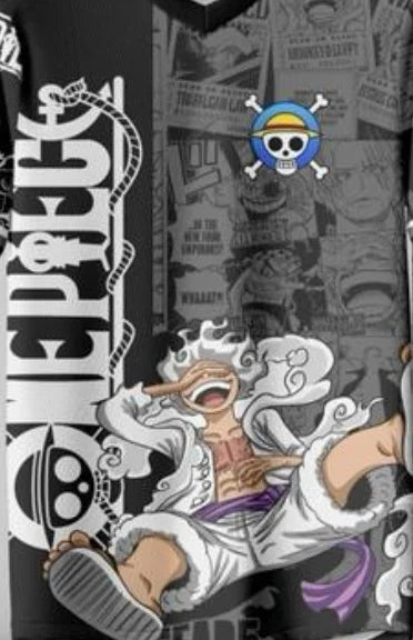 One Piece Fashion Anime Y2k Korean Style Kpop Baseball Hockey Unisex Tops Tees Vintage Retro Series Anime Full Printing T-shirt