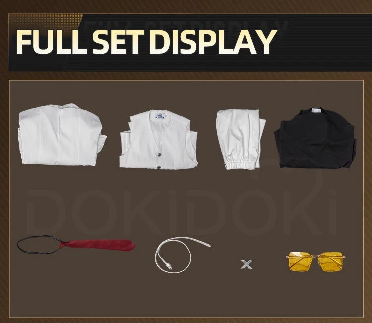 X Cosplay Costume Anime TO BE HERO X DokiDoki-SR Men X Cosplay White Suit Uniform Halloween Cosplay Costume