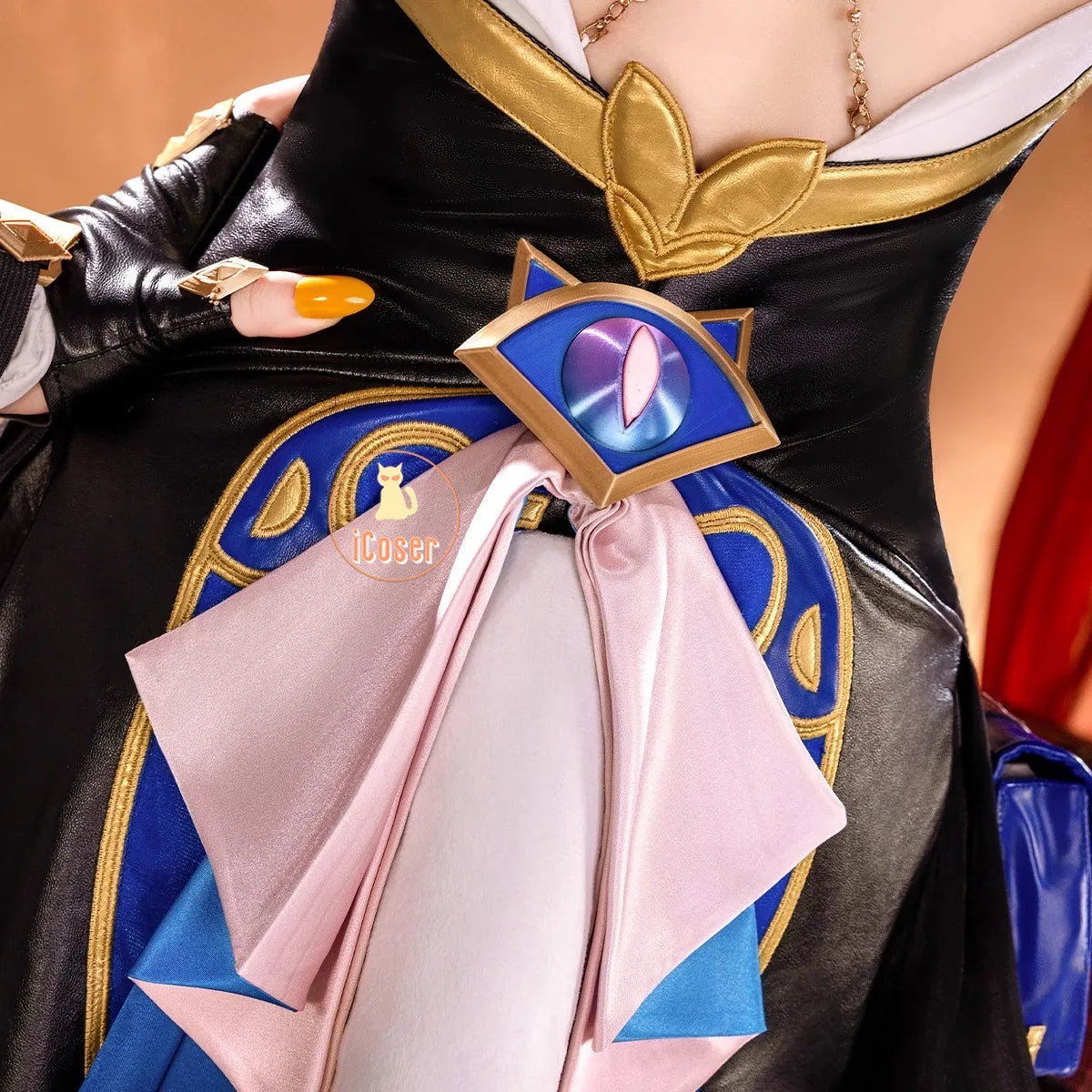 iCoser Honkai Star Rail Cipher Cosplay Costume Wig Bodysuit Uniform Cifera Tail Halloween Party for Women Girls Festival Props