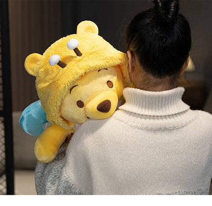 50cm Genuine Disney Bee Winnie The Pooh Plush Toys Pillow Kawaii Anime Bear Stuffed Doll Toys For Children's Birthday Xmas Gifts