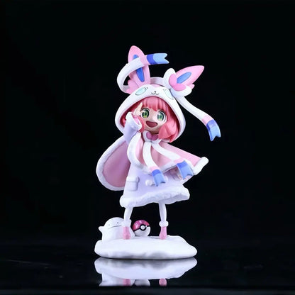 20cm Spy×Family Anime Figure Anya Forger Figure Cos Sylveon Eevee Figurine Gk Statue Model Doll Collection Room Decora Toys Gift