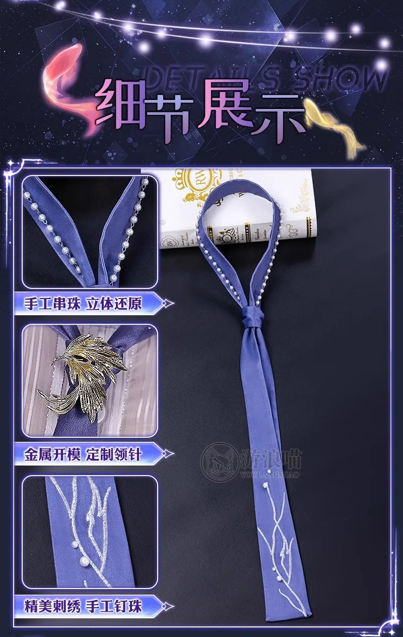 Love and Deepspace Rafayel Boundless Seas Cosplay Costume Wig Birthday Suit Uniform Ring Halloween Party for Women Men iCoser