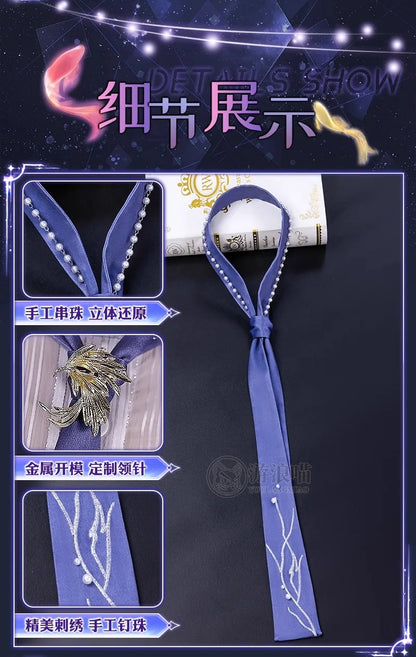 Love and Deepspace Rafayel Boundless Seas Cosplay Costume Wig Birthday Suit Uniform Ring Halloween Party for Women Men iCoser