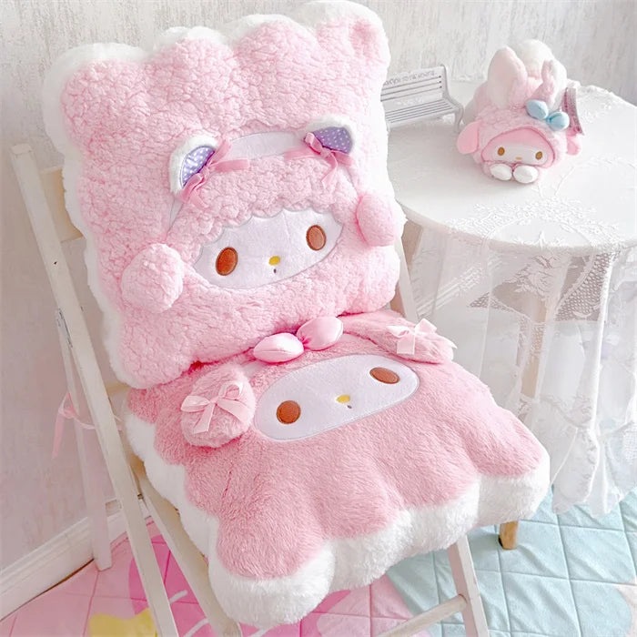 Sanrio My Melody My Sweet Piano Hello Kitty Round Square Plush Pillow Cute Cartoon Anime Home Decor Sofa Cushion Gifts For Girl