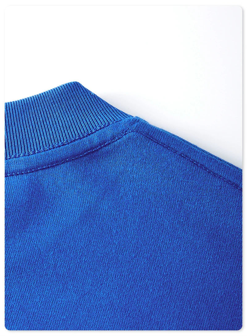 ZODF New 2025 Heavy Weight 305gsm Solid Cotton T Shirts For Men Unisex Summer Oversized Noshrink Basic T-Shirt Brand Tops HY0475