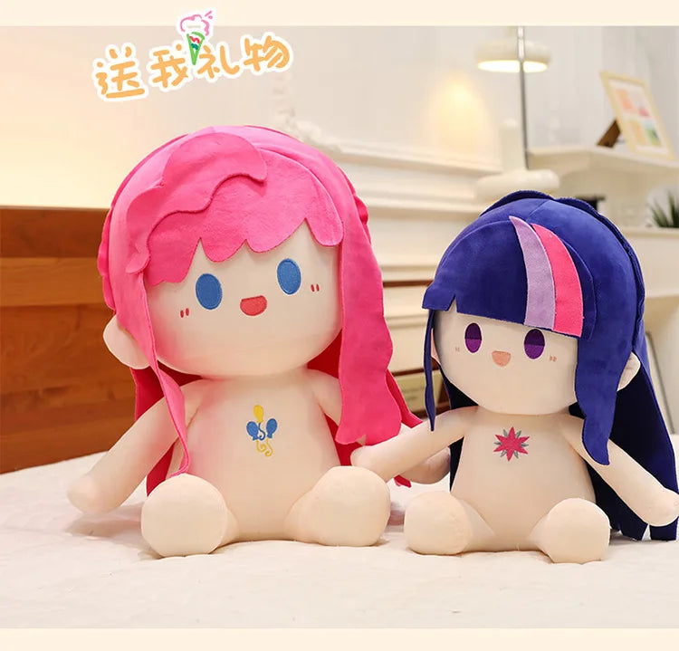 Kawaii 30/40/50cm  Movie Peripheral Cute Colorful Pony Cotton Doll Plush Toy Girl Soothing Sleep Pillow Birthday Gift Girl Doll